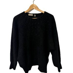 Vintage Black Beaded *soft as a kitten* sweater